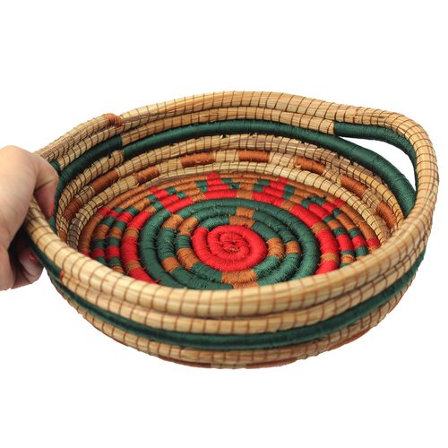 WHOLESALE Holiday Pine Needle Basket with Handles
