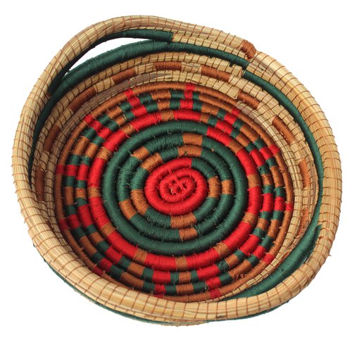 WHOLESALE Holiday Pine Needle Basket with Handles