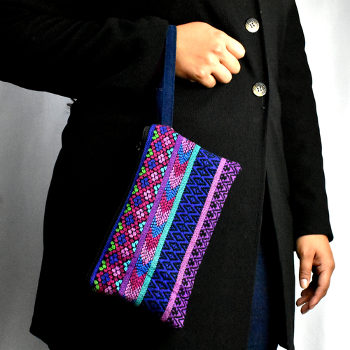 WHOLESALE Huipil Clutch Purse with Wristlet