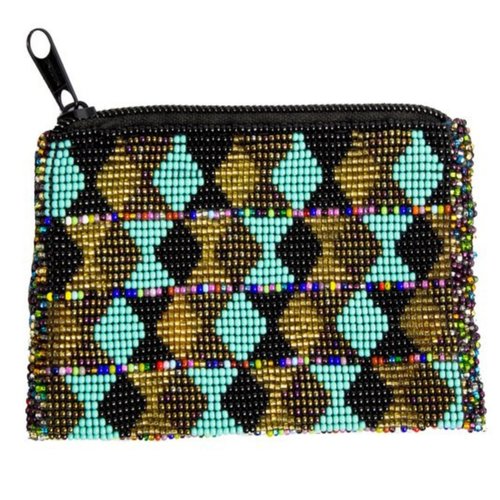 WHOLESALE Beaded Coin Purse Geometric