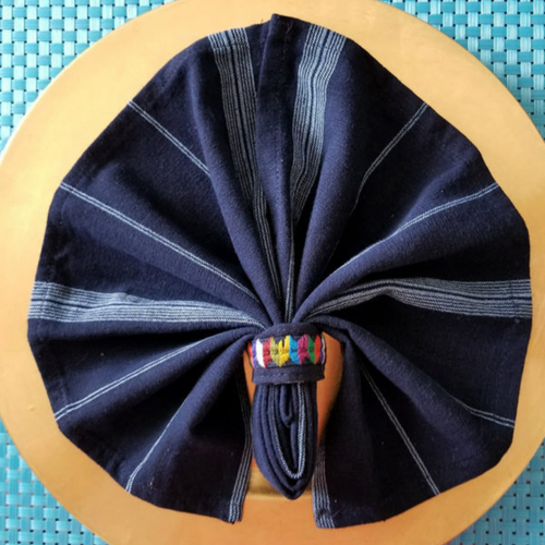 WHOLESALE Corte Napkins and Napkin Rings - set of 6