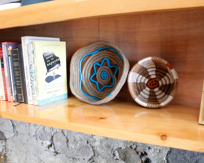 WHOLESALE Earth Striped Pine Needle Basket