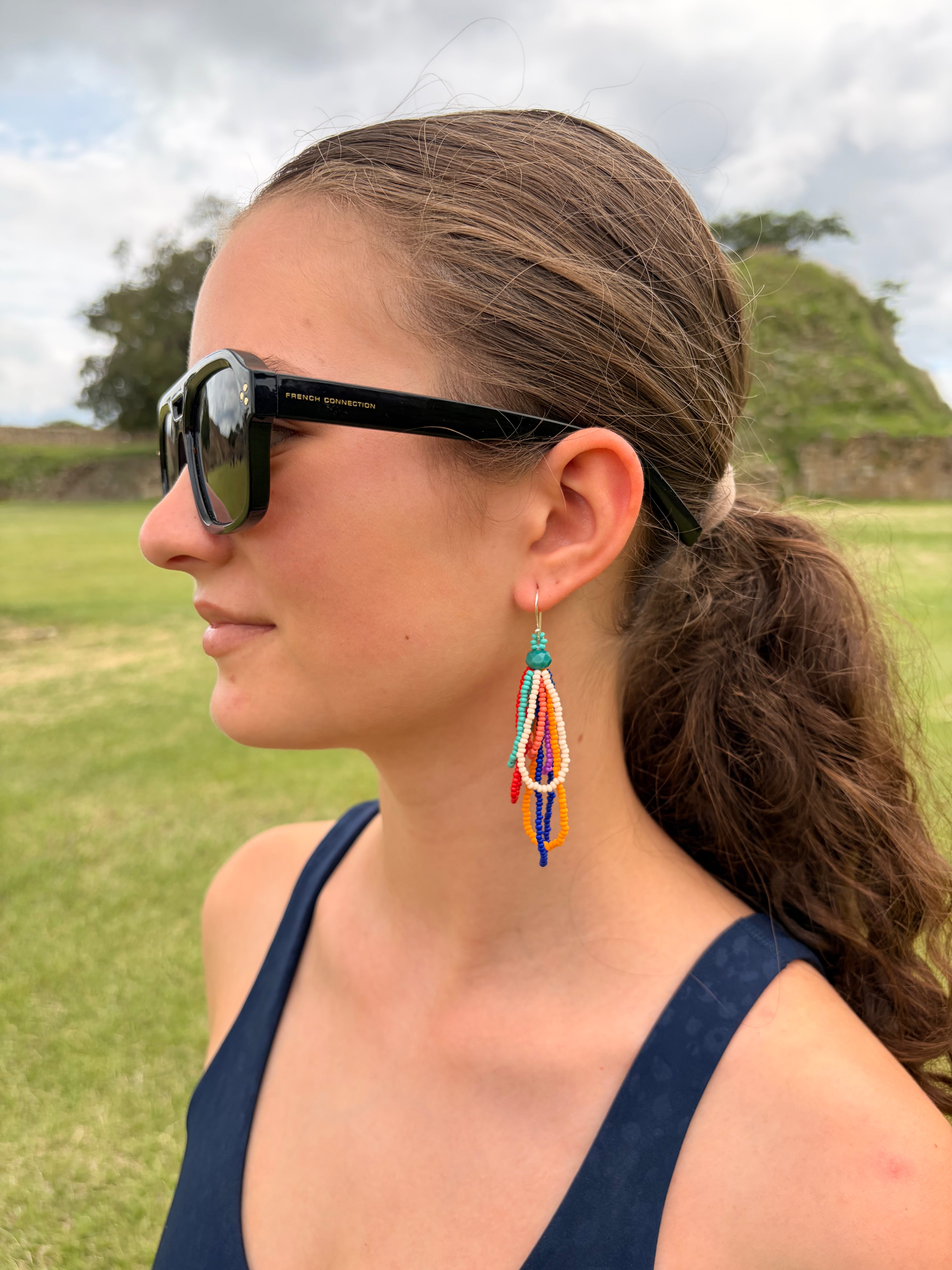 WHOLESALE Vivid Loops Beaded Earrings