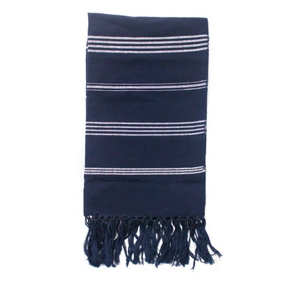 WHOLESALE Navy Blue Stripe Shawl