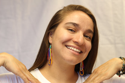 WHOLESALE Vivid Loops Beaded Earrings