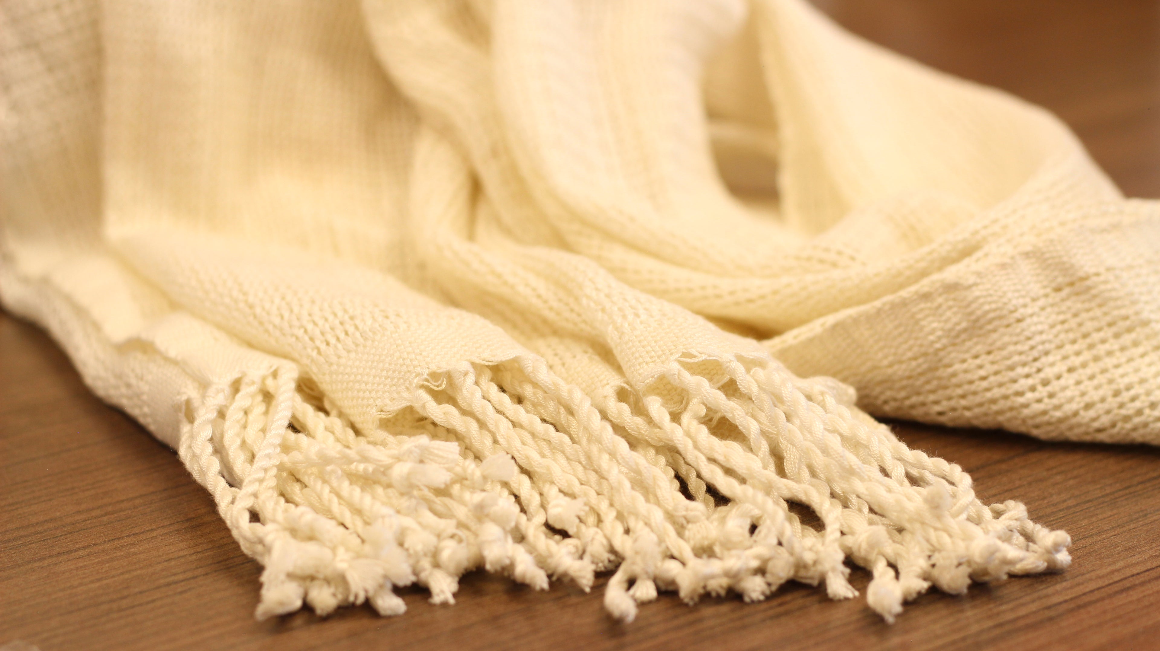 WHOLESALE Coconut Milk Woven Shawl