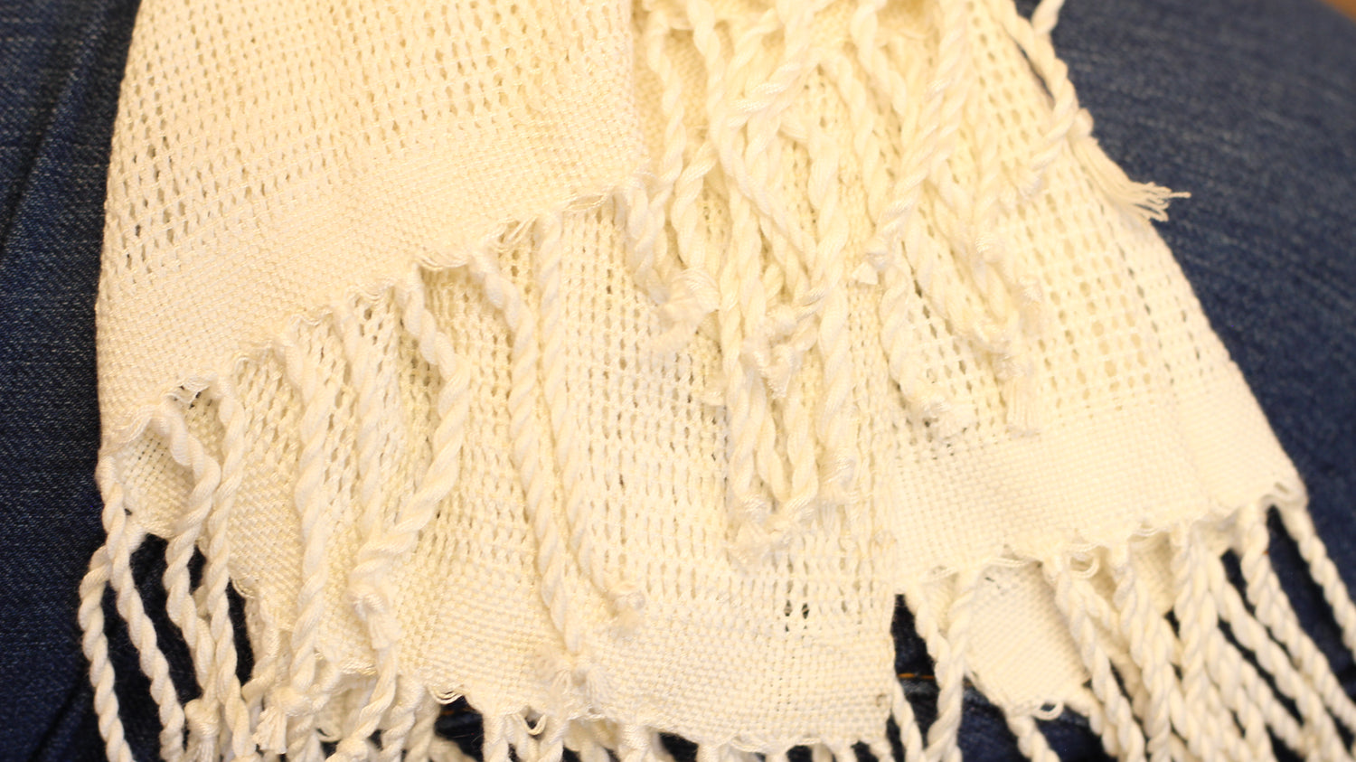 WHOLESALE Coconut Milk Woven Shawl