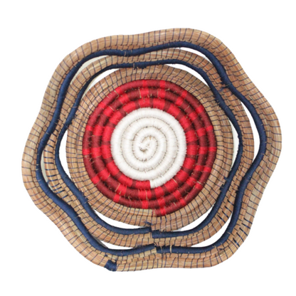 WHOLESALE Pine Needle Basket - Round Large