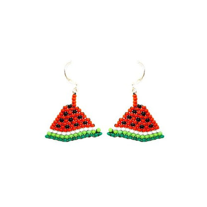 WHOLESALE Watermelon Earrings - 925 Silver Hooks