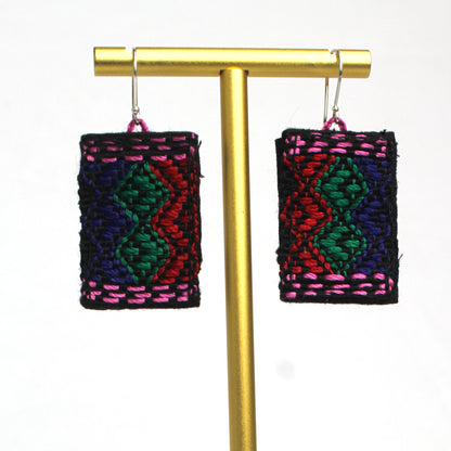 WHOLESALE  Woven Mountains Earrings - 925 Silver Hooks