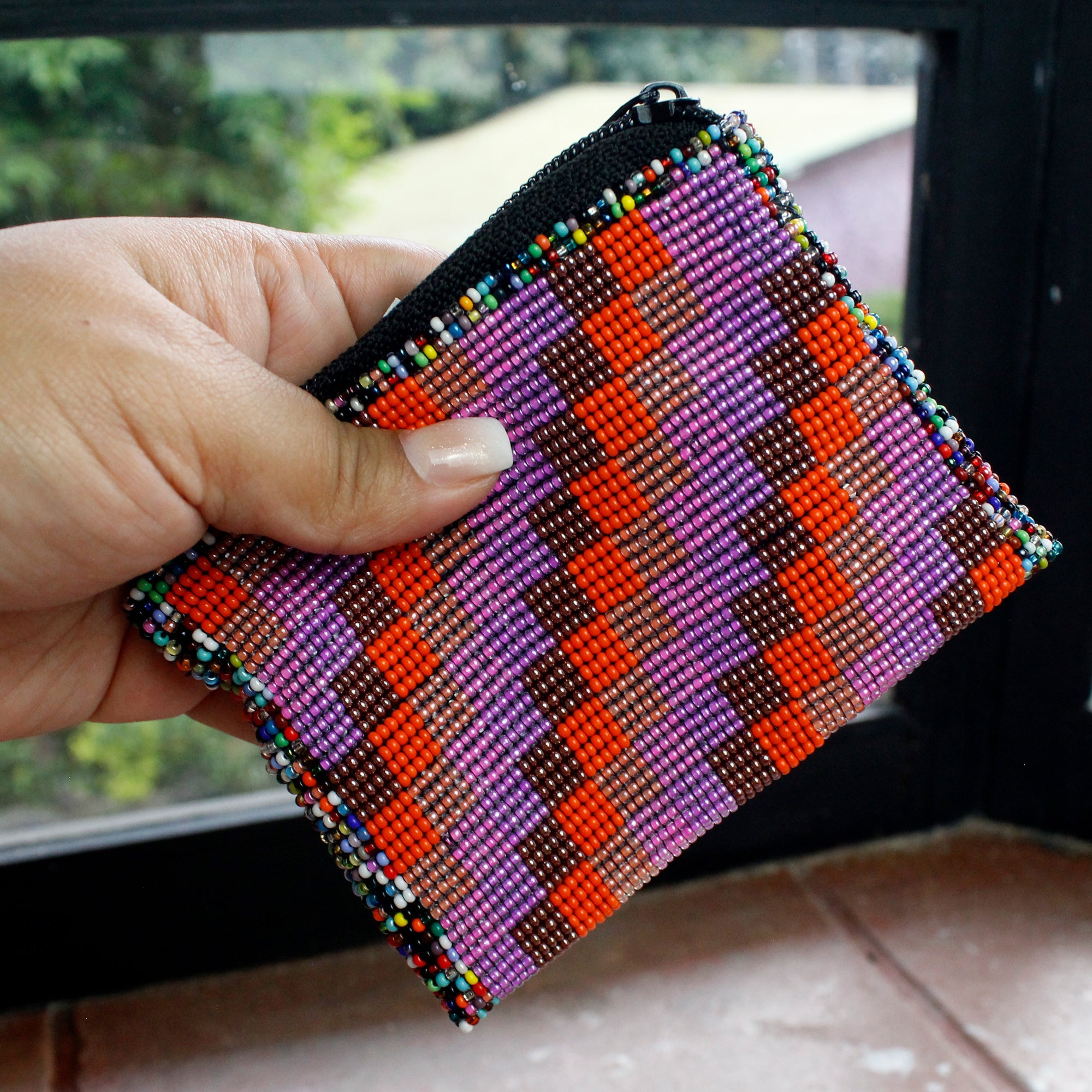 WHOLESALE New Sunset Beaded Coin Purse