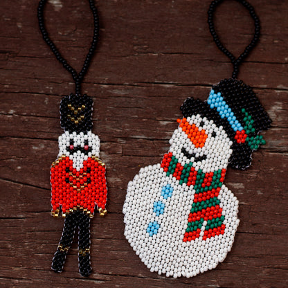 WHOLESALE Nutcracker Beaded Flat Ornament