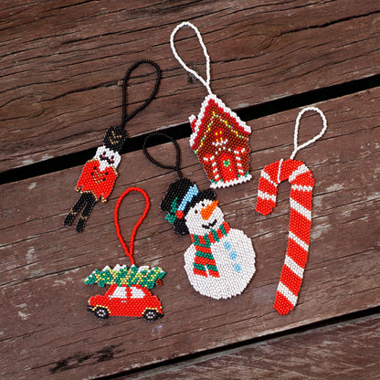 WHOLESALE Nutcracker Beaded Flat Ornament