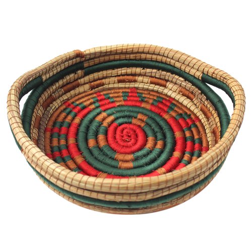 WHOLESALE Holiday Pine Needle Basket with Handles
