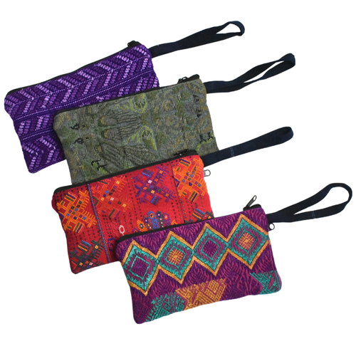 WHOLESALE  Huipil Clutch Purse with Wristlet