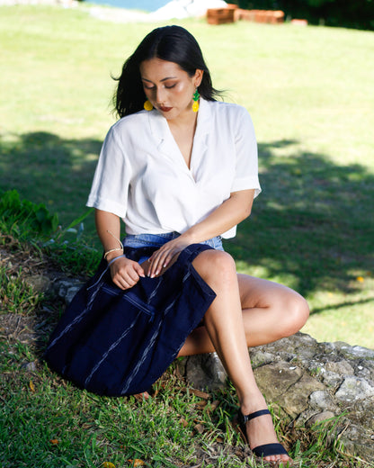 WHOLESALE  Lago Beach Bag Navy Blue
