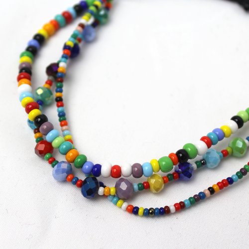 WHOLESALE Multicolor Beaded Ankle Bracelet
